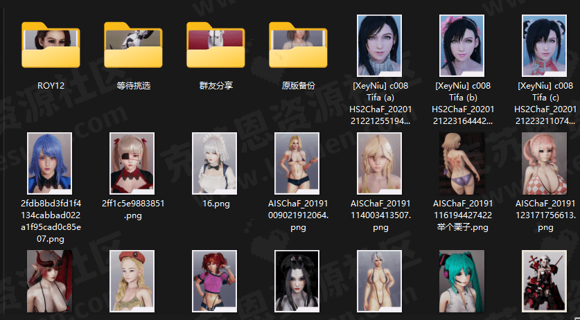 HS2角色卡＋服装卡 整合包 2000张-VAM®克苏恩资源社区