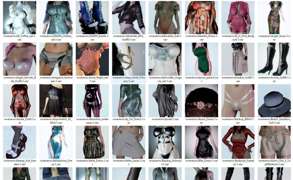 vvvevevvv服饰合集31套-VAM®克苏恩资源社区