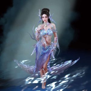 服饰Qing.灵珠饮月(修复裙子）-VAM®克苏恩资源社区