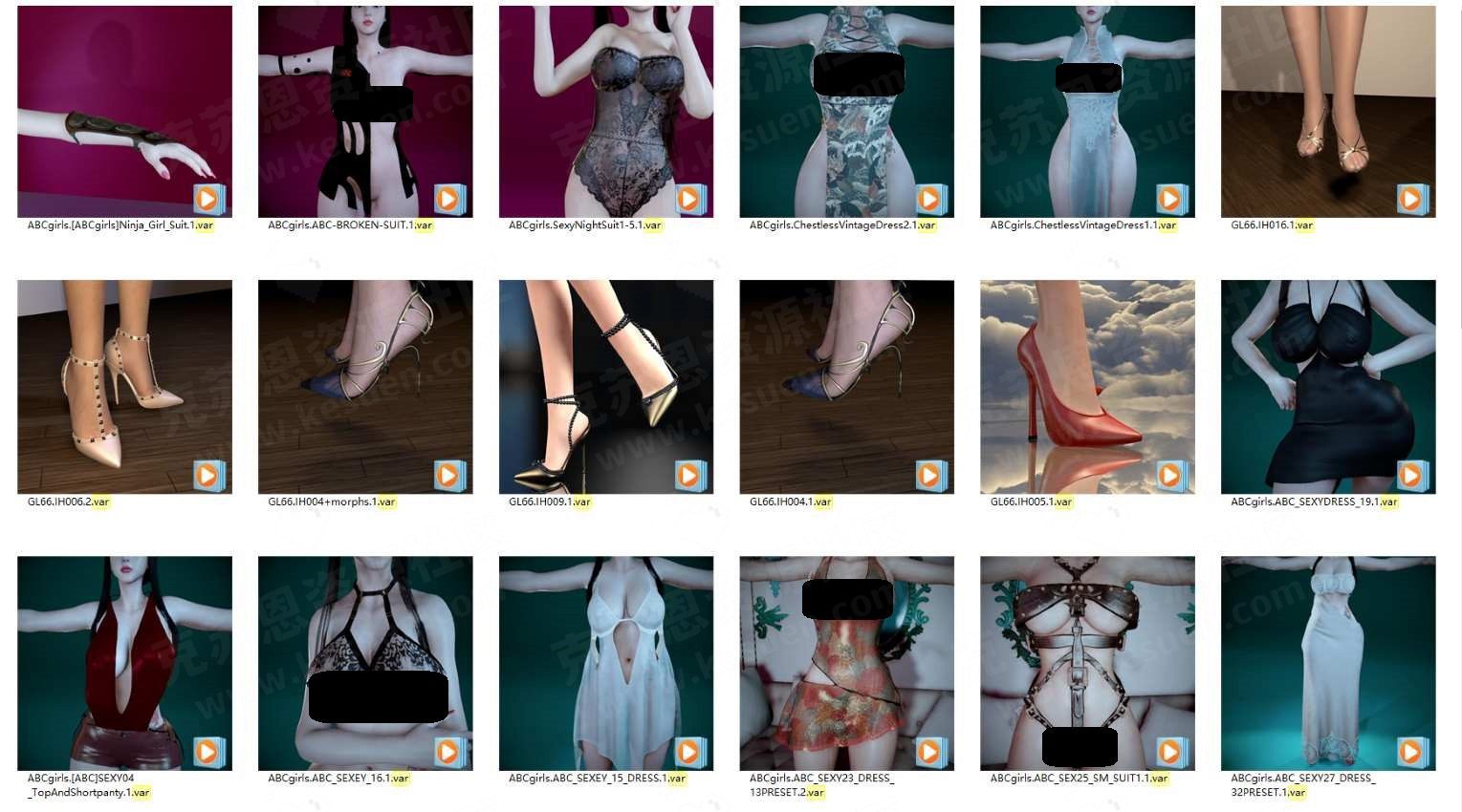 ABCgirl服饰合集【更新至2023.7】-VAM®克苏恩资源社区