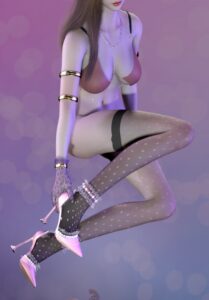 【已修复】服饰AWG.princess_hight_heel公主蕾丝高跟鞋-VAM®克苏恩资源社区